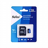 זיכרון NeTac Micro SD P500 128GB + Adapter זיכרון NeTac Micro SD P500 128GB + Adapter