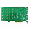 בקר HighPoint Driverless SSD6204A 4xM.2 NVMe PCi3.0 Raid 0,1 Bootable