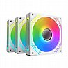 שלושה מאווררים למארז Xigmatek STARZ PRO ARCTIC 3x120mm ARGB White FAN + Remote