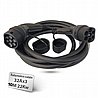 כבל מאריך לטעינת רכב חשמלי 10 מטר Braumers EV Extension Cable Type-2 to Type-2 TPU